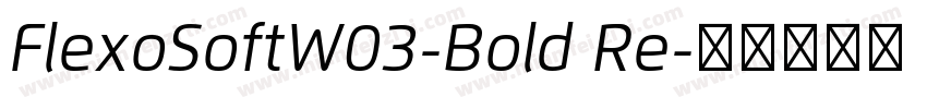 FlexoSoftW03-Bold Re字体转换